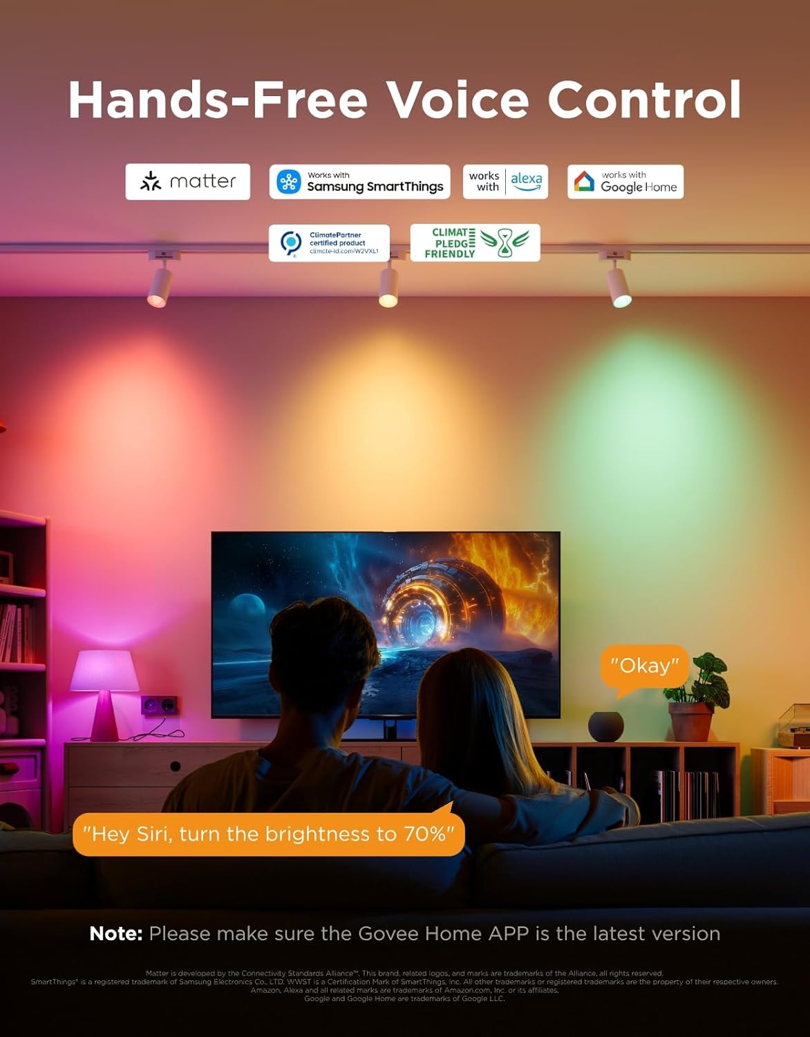 imageGovee E12 Led Bulb Smart Light Bulbs for ChandelierLiving Room Color Changing Candelabra Bulbs Work with Matter Alexa Google Assistant 40 Watt Equivalent 450 LM 80 CRI 24Ghz Only 4 Pack4