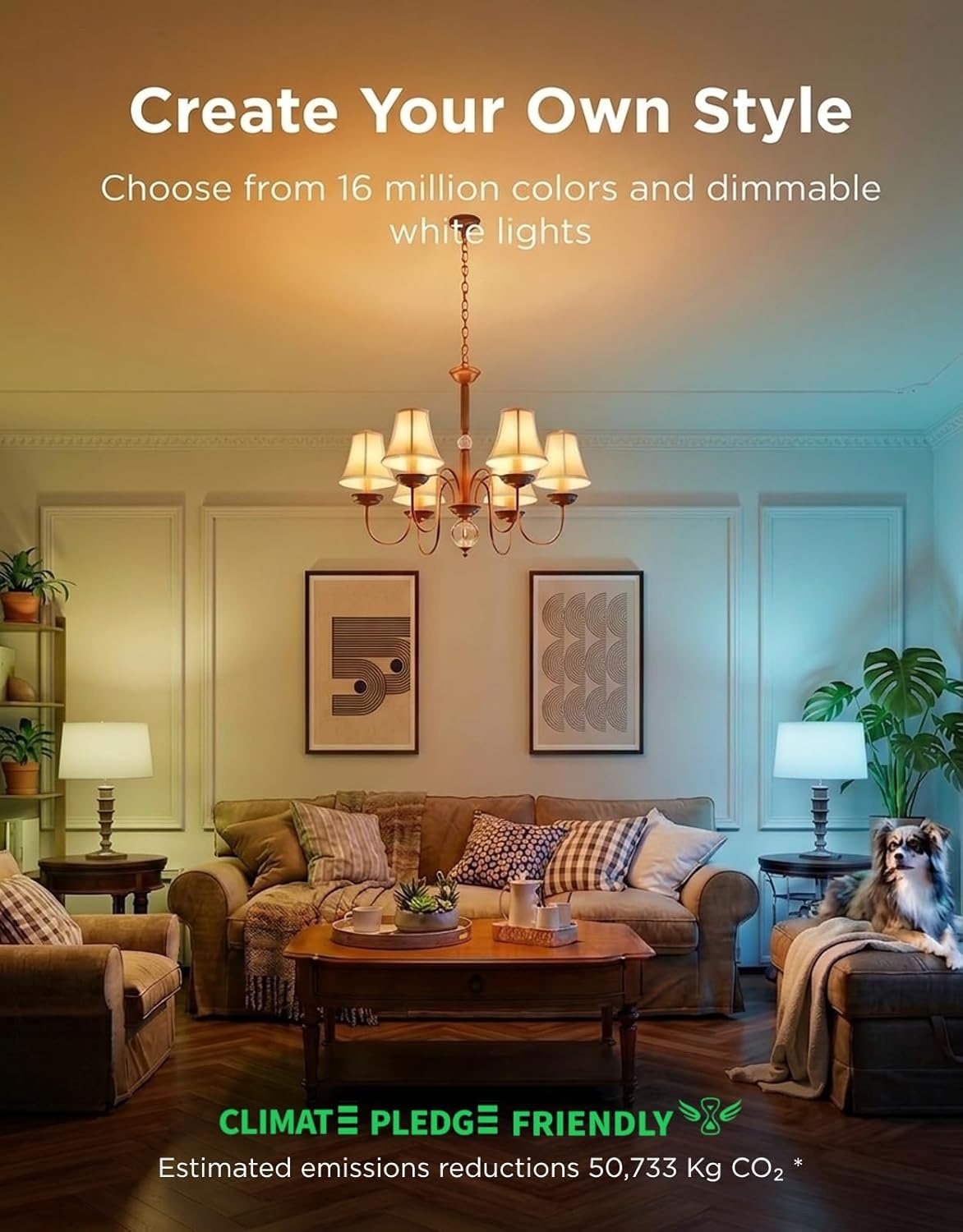 imageGovee E12 Led Bulb Smart Light Bulbs for ChandelierLiving Room Color Changing Candelabra Bulbs Work with Matter Alexa Google Assistant 40 Watt Equivalent 450 LM 80 CRI 24Ghz Only 4 Pack4