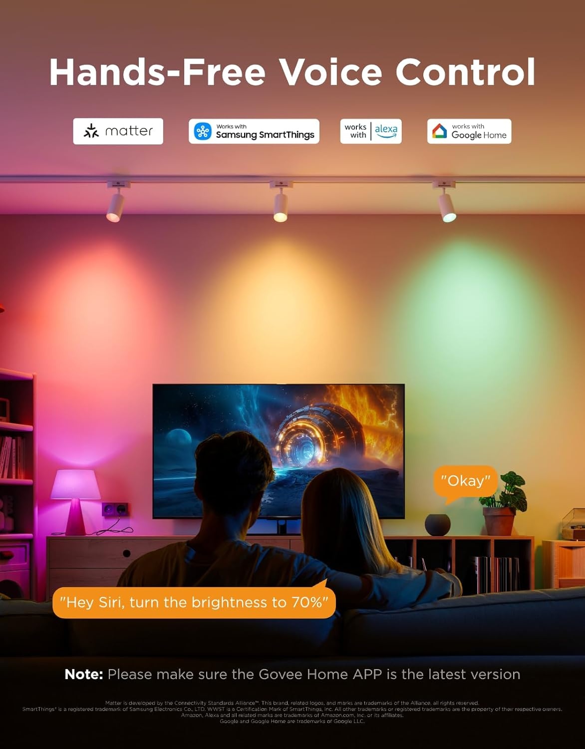 imageGovee E12 Led Bulb Smart Light Bulbs for ChandelierLiving Room Color Changing Candelabra Bulbs Work with Matter Alexa Google Assistant 40 Watt Equivalent 450 LM 80 CRI 24Ghz Only 4 Pack6