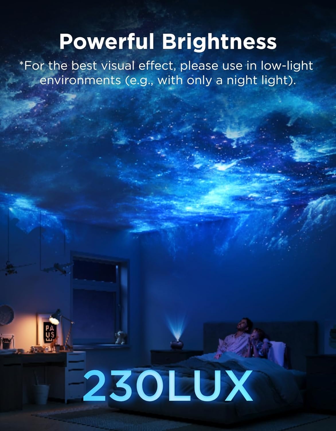 imageGovee Galaxy Light Star Projector 2 Pro 4 Megapixel HD Lens Planetarium Projector work with Matter Night Light Projector with 20 Preset Scenes Star LED Lights Projector Room Decor Gift for Kids