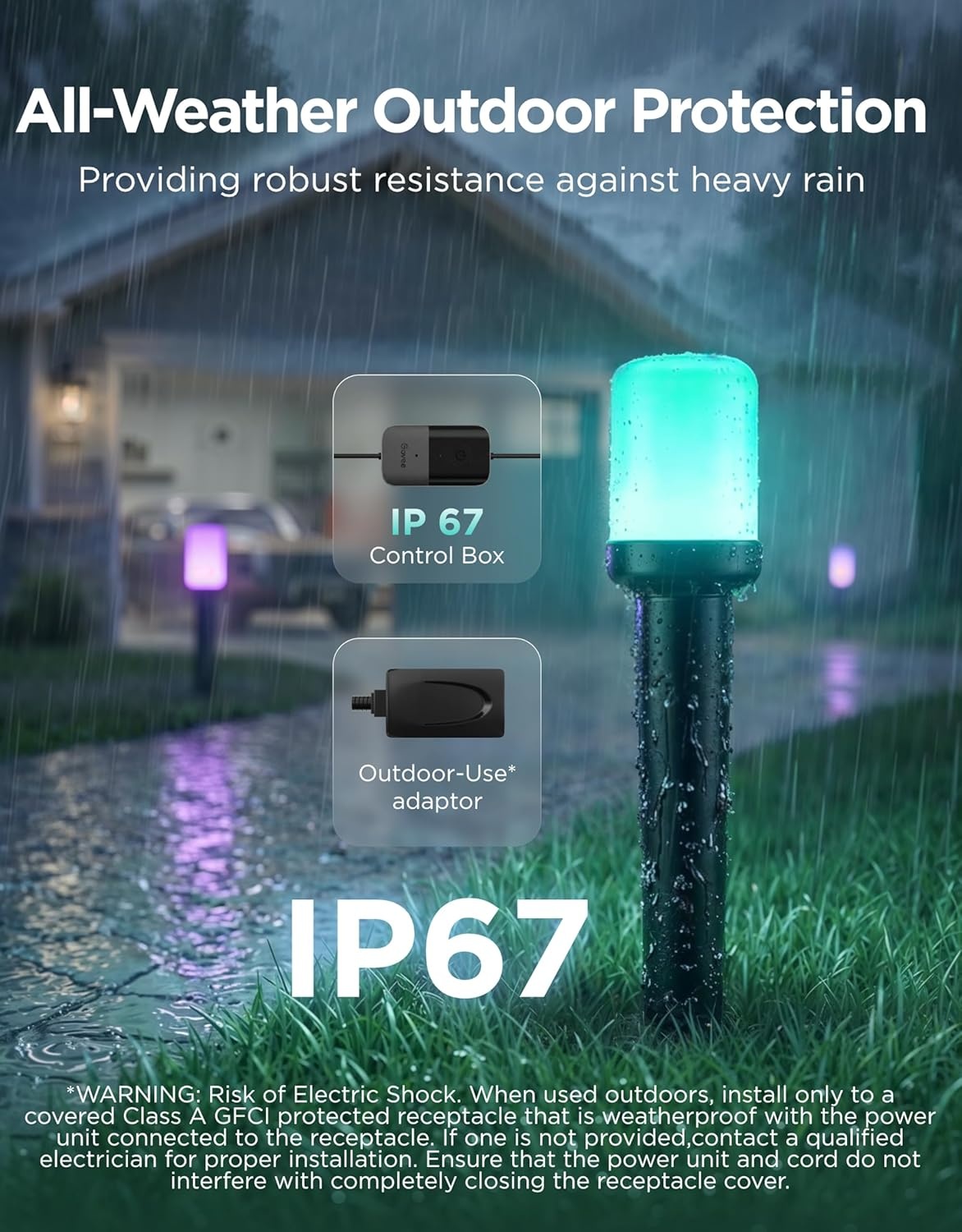 imageGovee Outdoor Cylinder Pathway Lights 8 Pack 425lm Patio Lights IP67 Waterproof 60 Preset Scene Modes Outdoor Decor for Path Patio Garden Lawn Compatible with Alexa Google Assistant Matter8