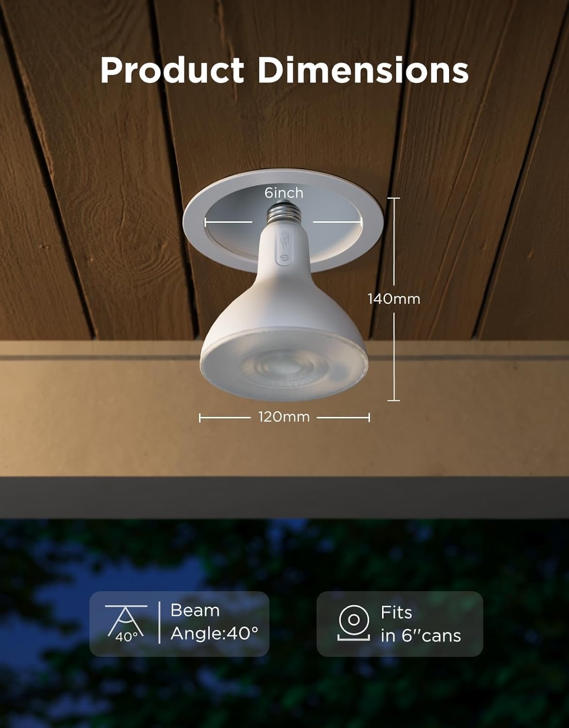 imageGovee PAR38 Flood Light Bulbs 1300Lm Flood Lights Outdoor with IP65 Waterproof Smart Light Bulbs Compatible with Alexa Matter amp SmartThings RGBWW amp Tunable White for GarageampPorch E26 Base 2 Pack