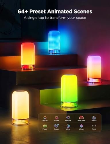 imageGovee RGBIC Smart Table Lamp 2 Bundle Floor Lamp 2 with Matter