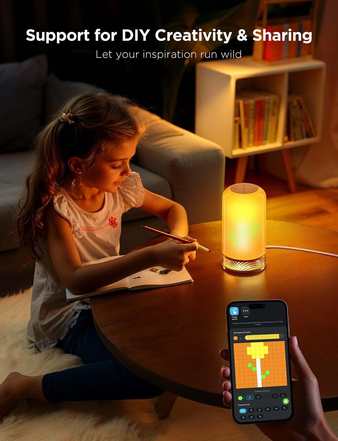 imageGovee RGBIC Smart Table Lamp 2 Bundle Floor Lamp 2 with Matter