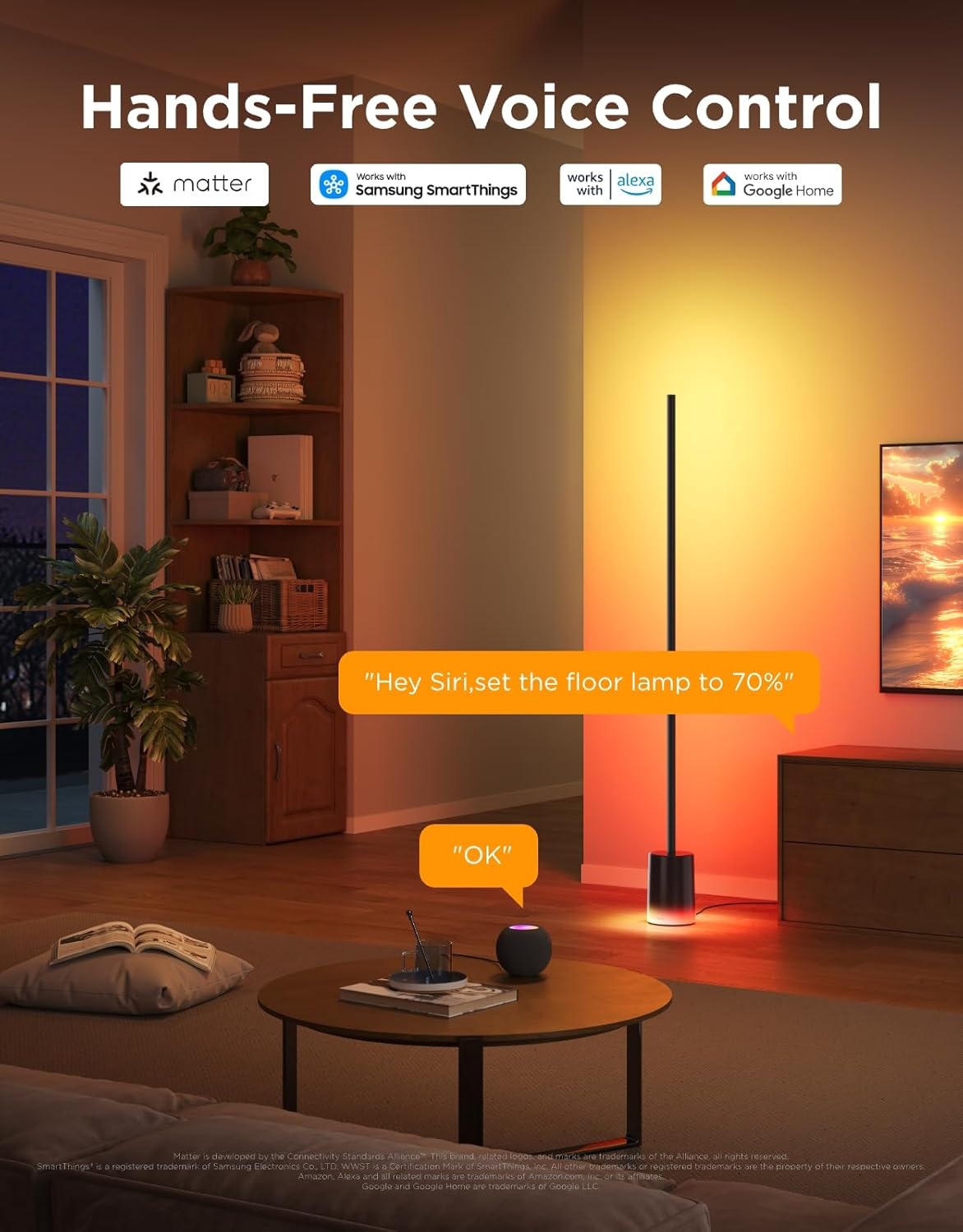 imageGovee Smart Cordless Table Lamp Bundle Floor Lamp 2