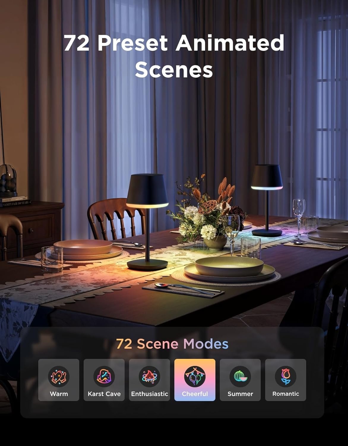 imageGovee Smart Cordless Table Lamp Bundle Floor Lamp 2