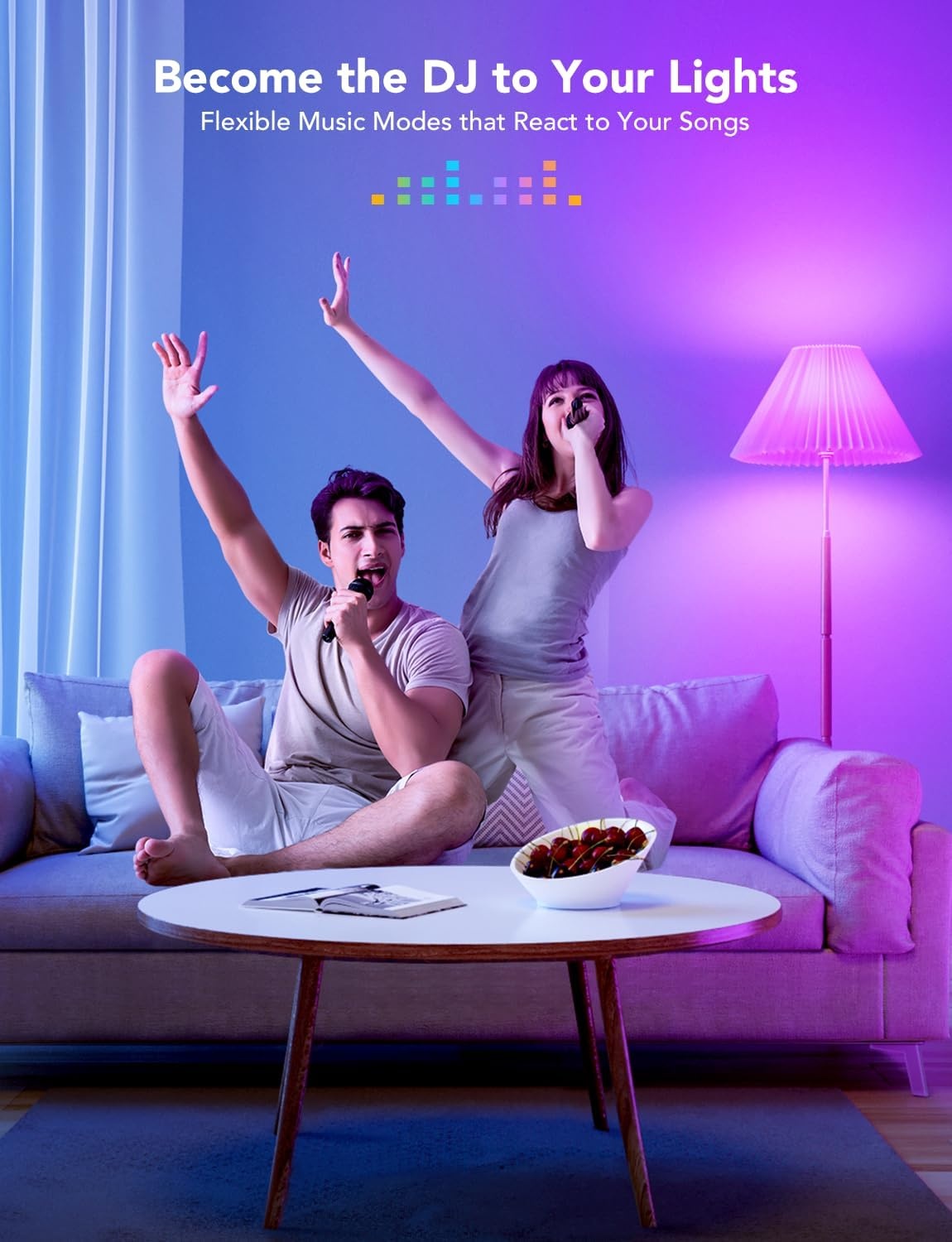 imageGovee Smart Light Bulbs 1200 Lumens Color Changing Light Bulbs RGBWW Dimmable Works with Alexa amp Google Assistant Color Bulb 12W 85W Equivalent A19 LED Bulbs for Bedroom Living Room 2 Pack2