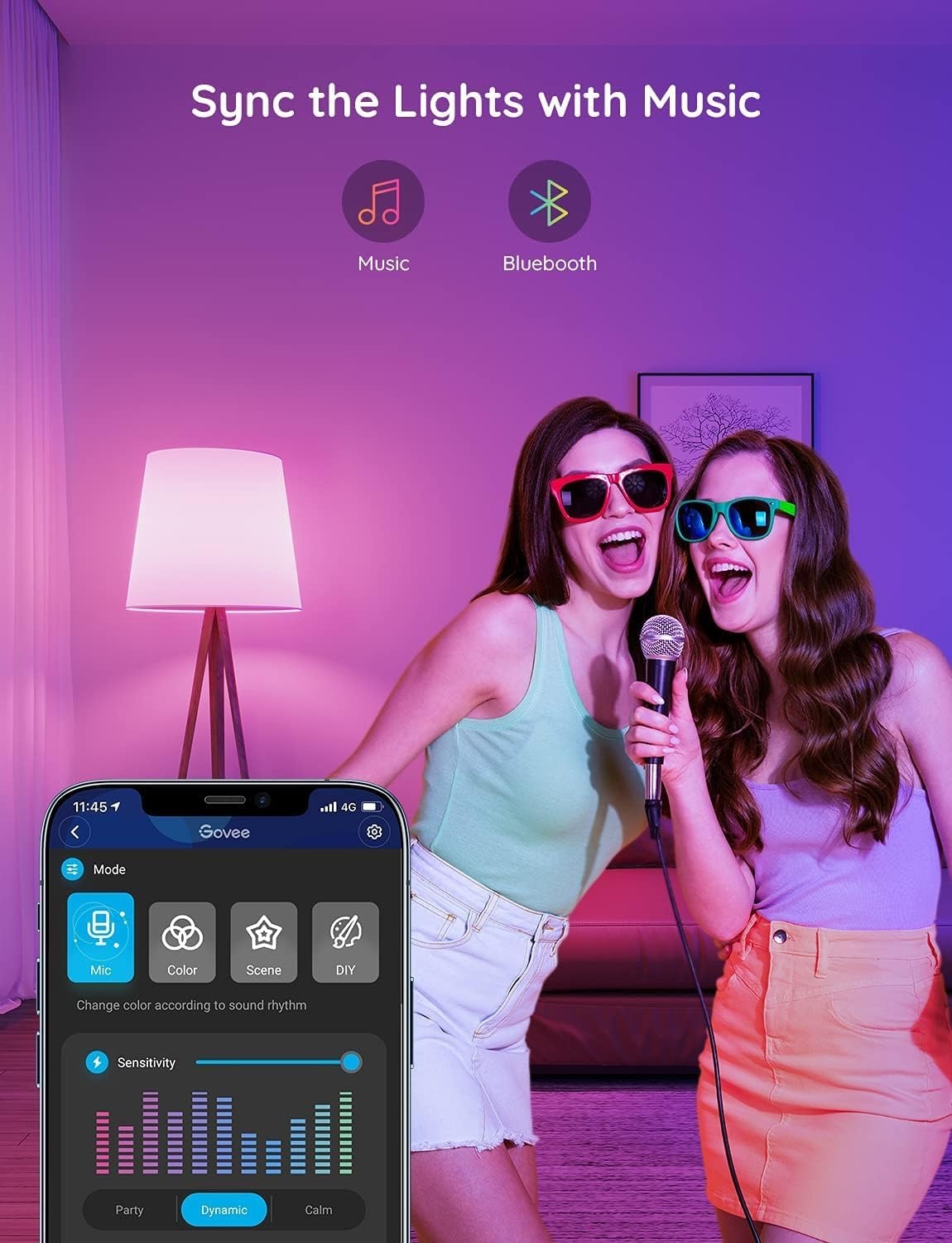 imageGovee Smart Light Bulbs Color Changing Light Bulb Bundle E12 Led Bulb