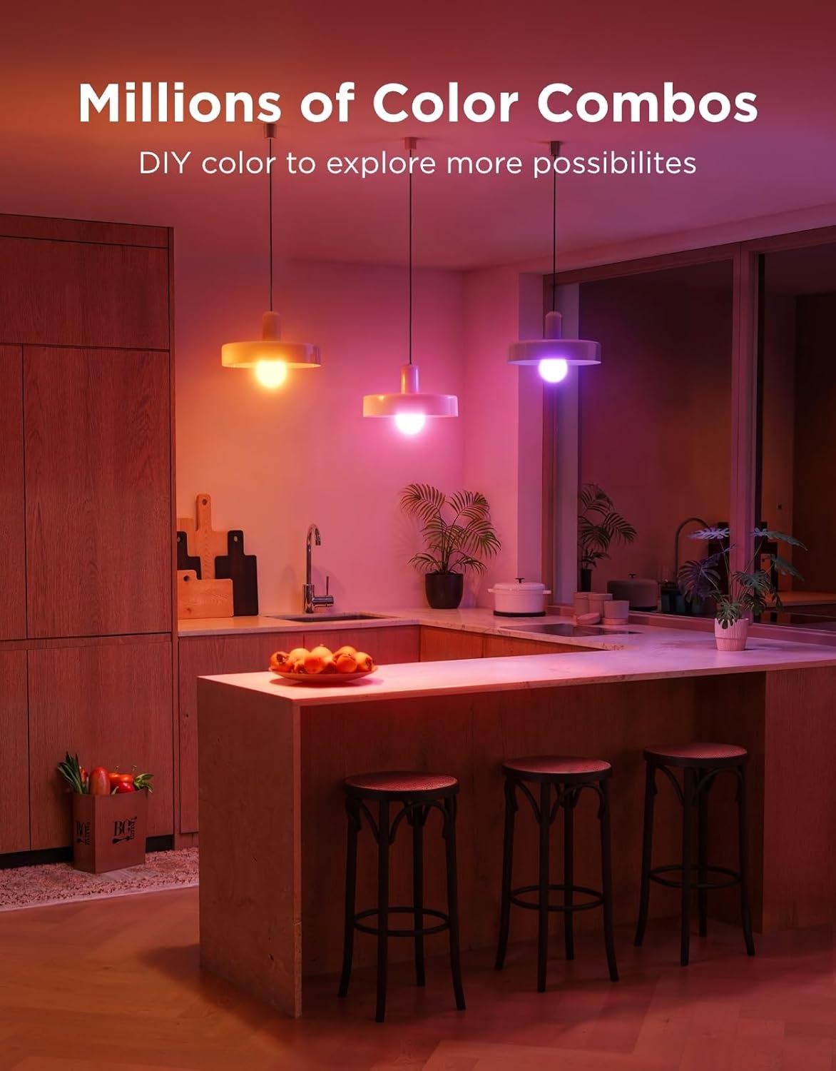 imageGovee Smart Light Bulbs Color Changing Light Bulb Work with Alexa and Google Assistant 16 Million Colors RGBWW WiFi amp Bluetooth LED Light Bulbs Music Sync A19 800 Lumens 4 Pack6