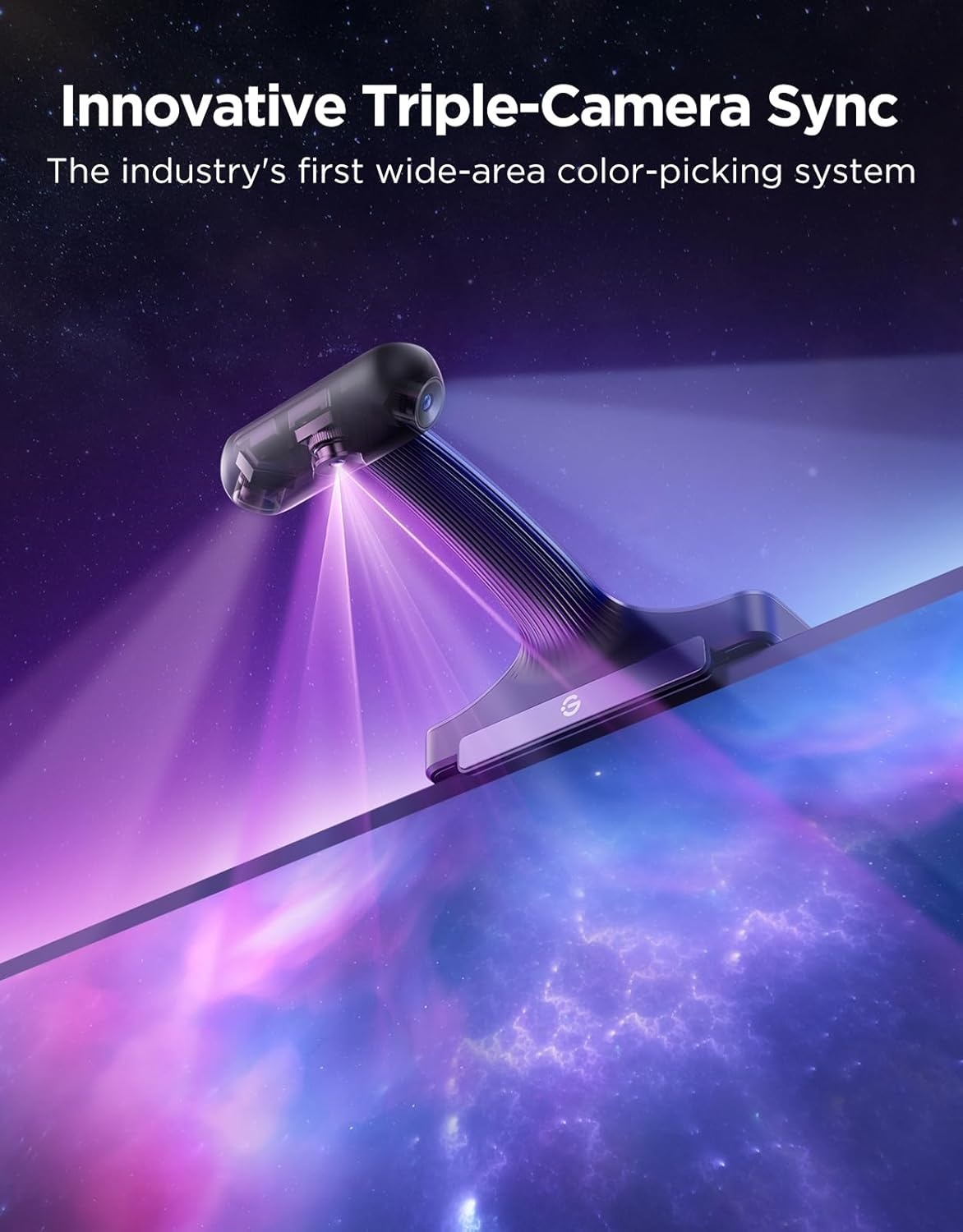imageGovee TV Backlight 3 Pro with HDR Triple Camera 164ft 5in1 RGBWWIC LED Strip Lights That Change with 7585 Inch TVs 75LEDsm Supports AI Filter Smart App and Voice Control DreamView Sync164FT for 7585 TV