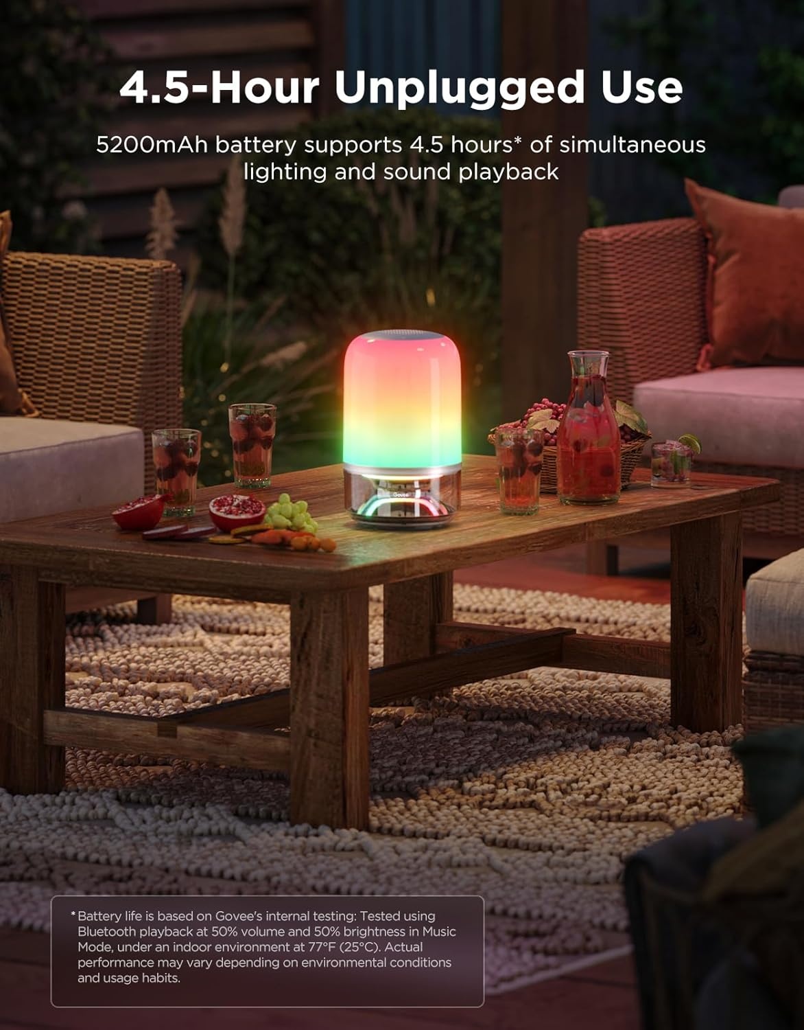 imageGovee Table Lamp 2 Pro x Sound by JBL Smart Cordless Table Lamp with Speaker MusicLight Sync 16 Music Modes amp 100 Scene Modes Work with Matter DIY Customized Rechargeable Desk Lamp for Bedroom