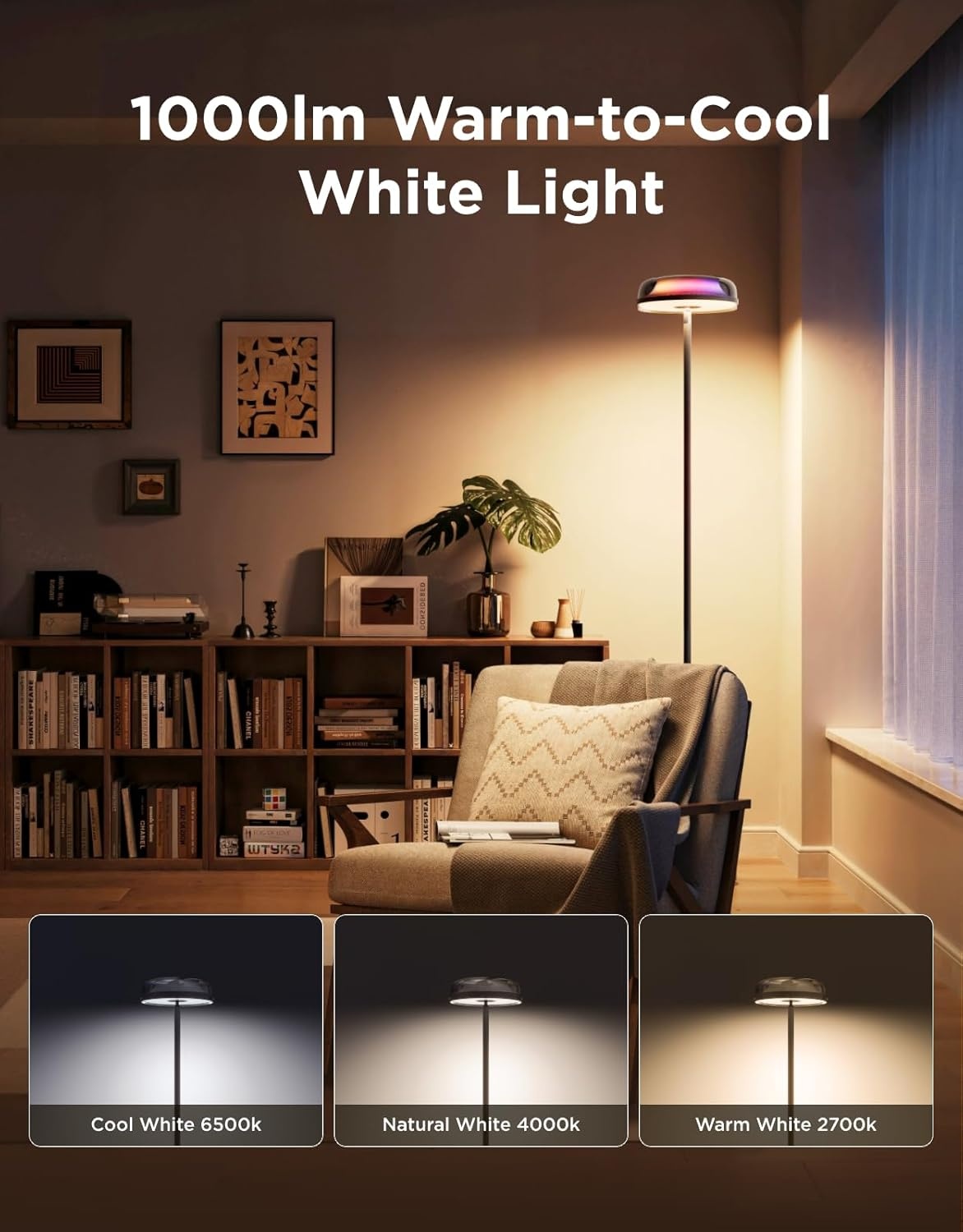 imageGovee Uplighter Floor Lamp Bundle Table Lamp 2 Pro x Sound by JBL