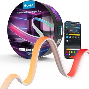 Govee COB LED Strip Light Pro, LED Lights for Bedroom Compatible with Alexa, Google Assistant and Matter, RGBICW Light with Warm White, Smart Strip Light, LED Lights for Bedroom, Color Changing, 9.8ft(9.8ft)