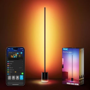 Govee Floor Lamp 2, RGBIC, Warm Cool White LED, Compatible with SmartThings, Matter, Alexa, 1725lm, Music Sync, Scene Modes, Smart Floor Lamp for Living Room, Bedroom, Black(1 Pack)(Black)