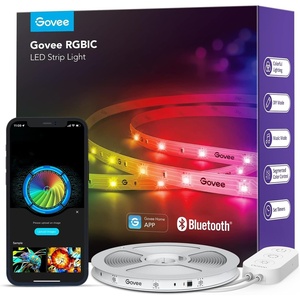 Govee RGBIC LED Strip Lights, Smart LED Lights for Bedroom, Bluetooth LED Lights APP Control, DIY Multiple Colors on One Line, Color Changing LED Strip Lighting Music Sync, Home Decor, 16.4ft(32.8ft)