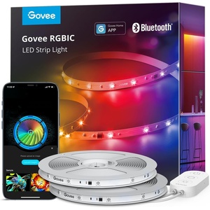 Govee RGBIC LED Strip Lights, Smart LED Lights for Bedroom, Bluetooth LED Lights APP Control, DIY Multiple Colors on One Line, Color Changing LED Strip Lighting Music Sync, Home Decor, 16.4ft(100ft)