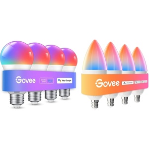 Govee Smart Light Bulbs, Color Changing Light Bulb Bundle E12 Led Bulb