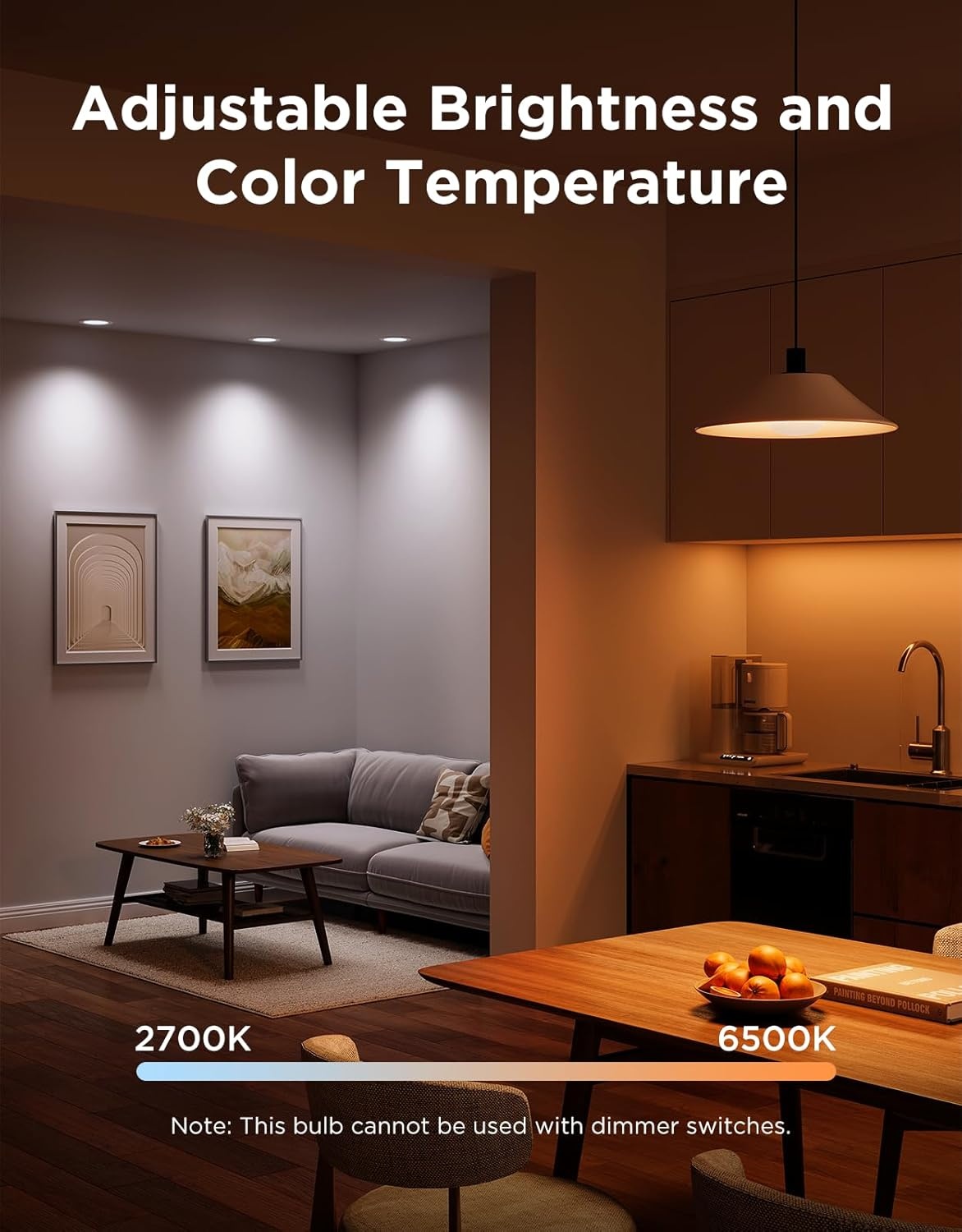 image:imageGovee BR30 Smart Light Bulbs LED Light Bulb Works with Matter Alexa and Google Assistant RGBWW Color Changing Flood Light Bulbs 850 LM Recessed Can Light Bulb for Bedroom Living Room 4 Pack4
