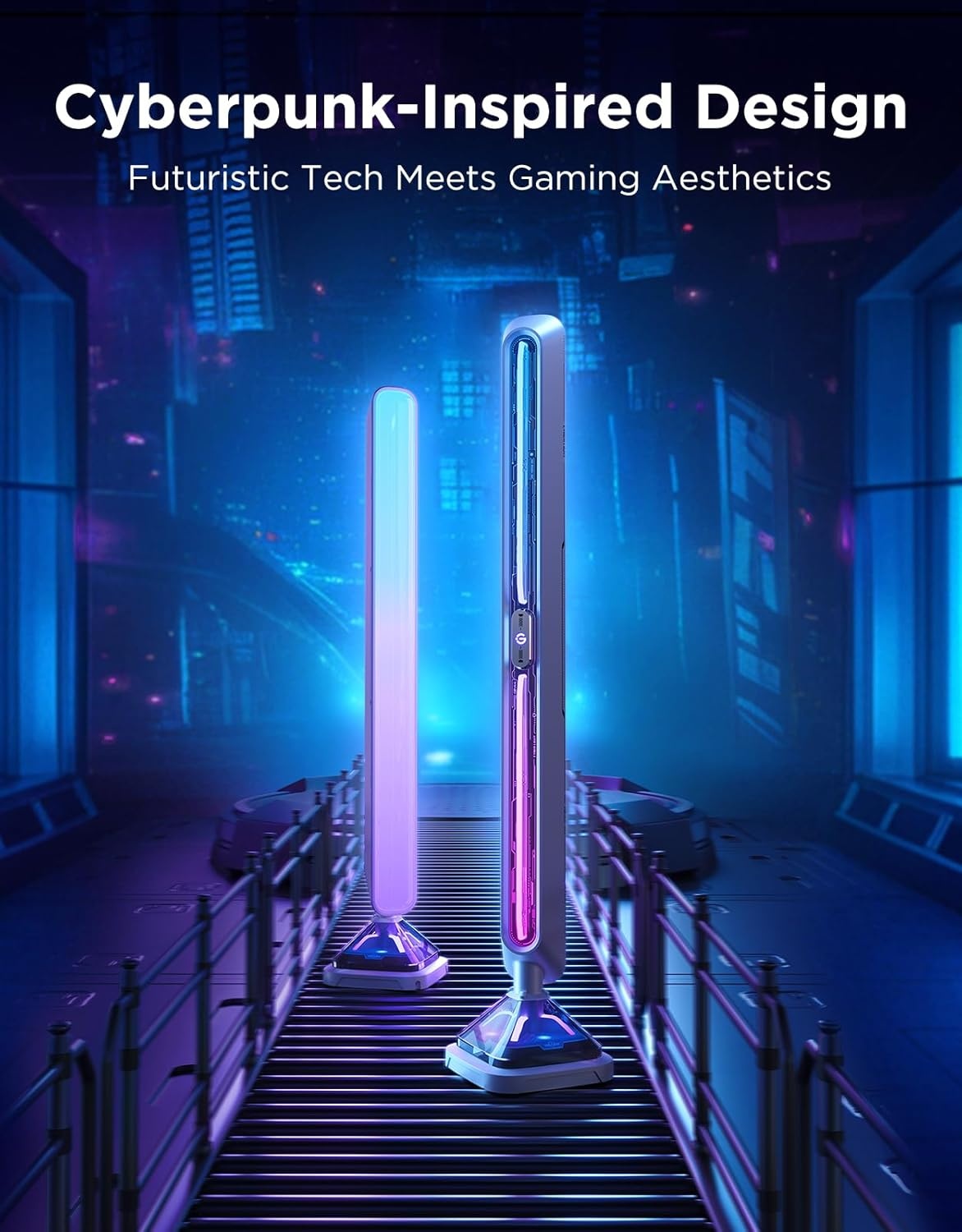 image:imageGovee Gaming Light Bars Pro Upgraded 16Inch Smart TripleSided RGBIC Illumination WiFi LED Game Lights Music Sync amp 60 Scene Modes Works with Alexa amp Google Home Gaming Room Decor