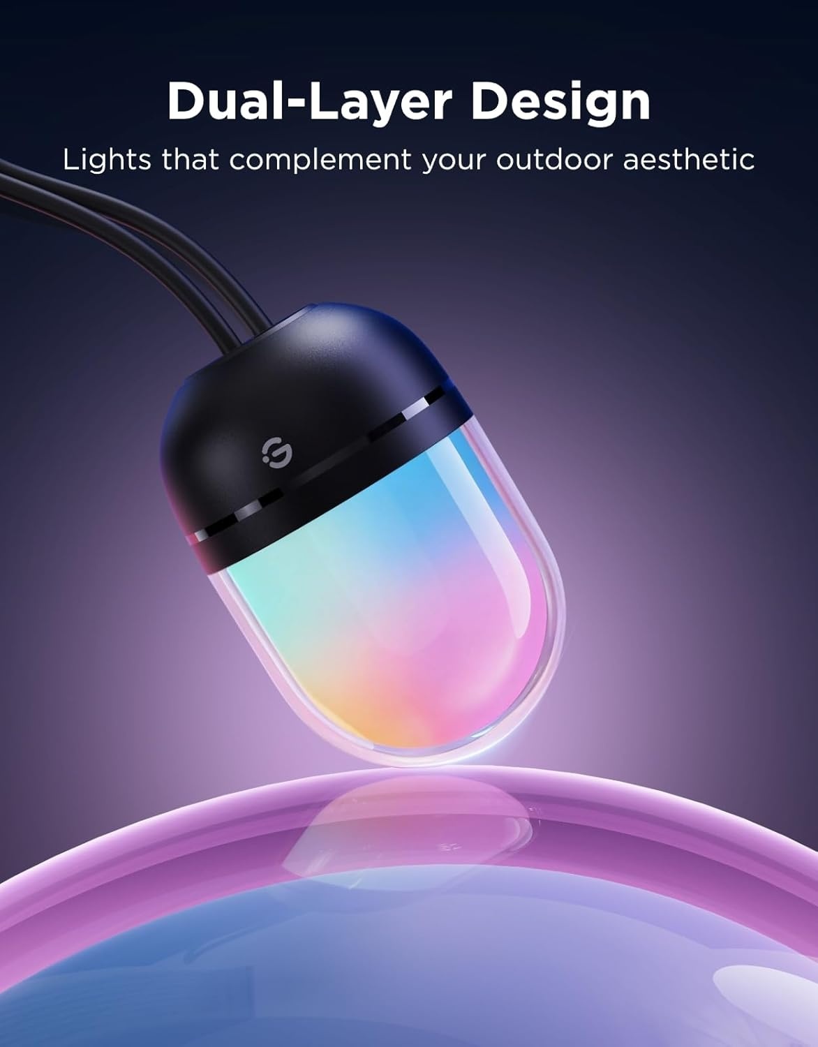 image:imageGovee Outdoor Chromatic String Lights 656ft RGBIC Outdoor Lights 55 RGB LEDs per Bulb UniIC Control 111 Scenes IP67 Waterproof String lights compatible with Alexa Google Matter App Control656ft