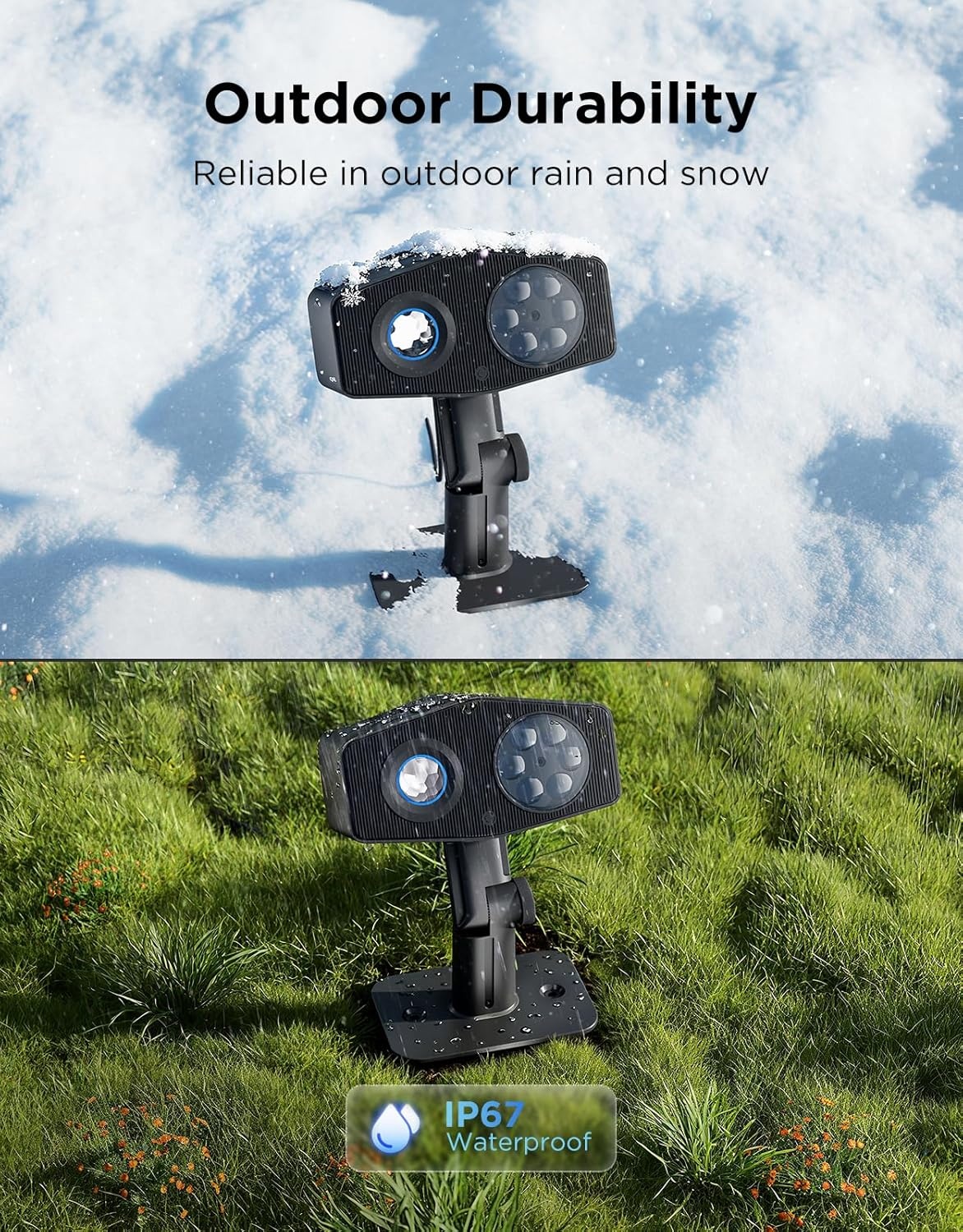 imageGovee Outdoor Decoration Projector Light Upgraded LED Snowflake Projector 180 Rotation 20 HD Effects amp 58 Scene Modes with App Control IP67 Compatible with Alexa Google Assistant Matter