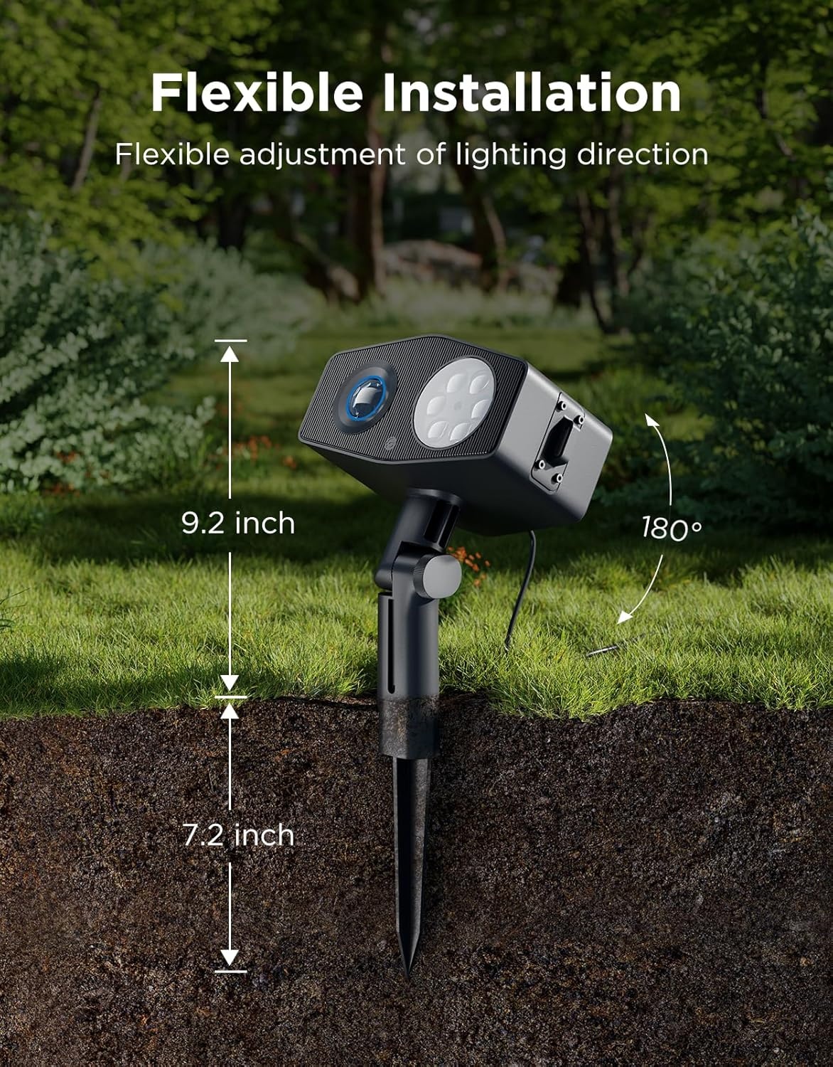 imageGovee Outdoor Decoration Projector Light Upgraded LED Snowflake Projector 180 Rotation 20 HD Effects amp 58 Scene Modes with App Control IP67 Compatible with Alexa Google Assistant Matter