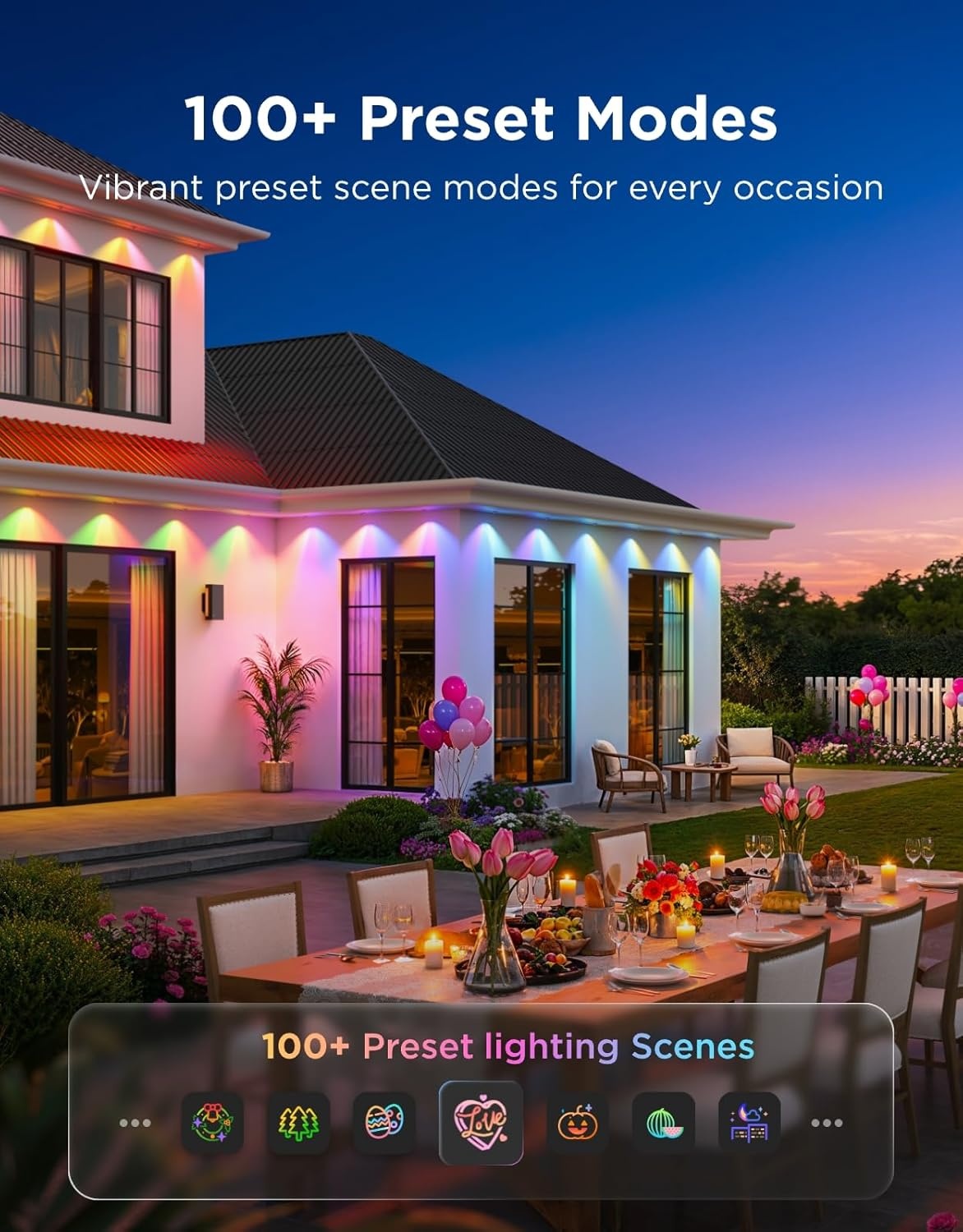 imageGovee Permanent Outdoor Lights Prism Bundle with Outdoor UpDown Wall Light