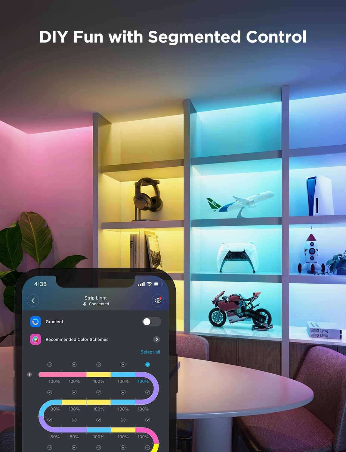 image:imageGovee RGBIC Strip Light 2 Pro with Matter 328ft WiFi LED Lights for Bedroom Cabinet Party TV and Gaming Desk Smart Led Strip Lights Compatible with Alexa and Google Assistant Home Decor328ft