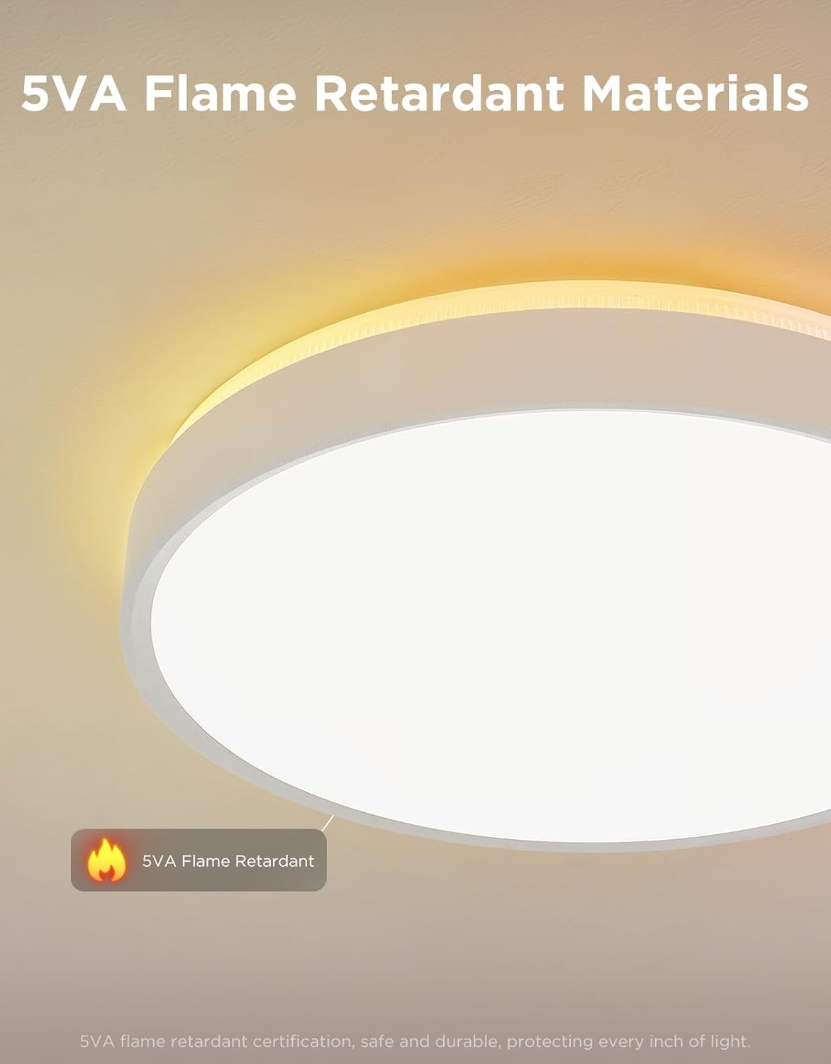 image:imageGovee Smart Ceiling Light 4300LM 15 Inch RGBIC LED Ceiling Light Fixture Works with Matter Flush Mount Light Fixture DIY Colors 2700K6500K Dimmable for Bedroom Living Room 1 Pack