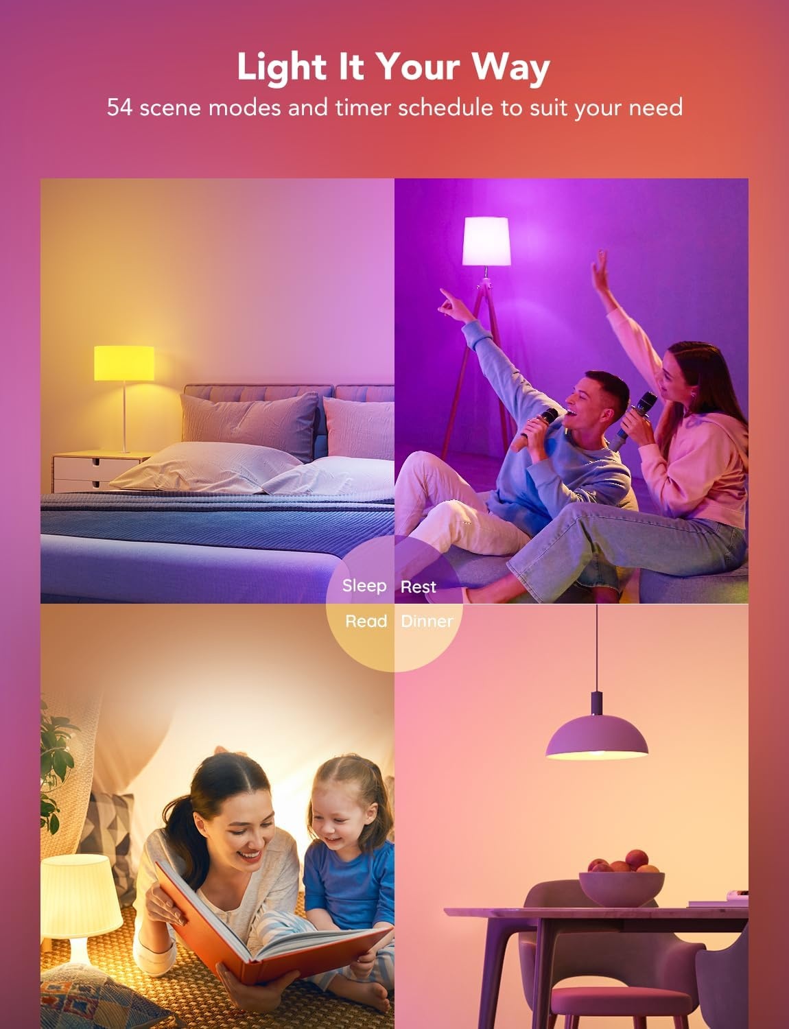 image:imageGovee Smart Light Bulbs 1200 Lumens Dimmable BR30 Bulbs RGBWW Color Changing Light Bulb Flood Light Bulbs Work with Alexa Google Assistant WiFi amp Bluetooth LED Bulbs Music Sync 2 Pack2