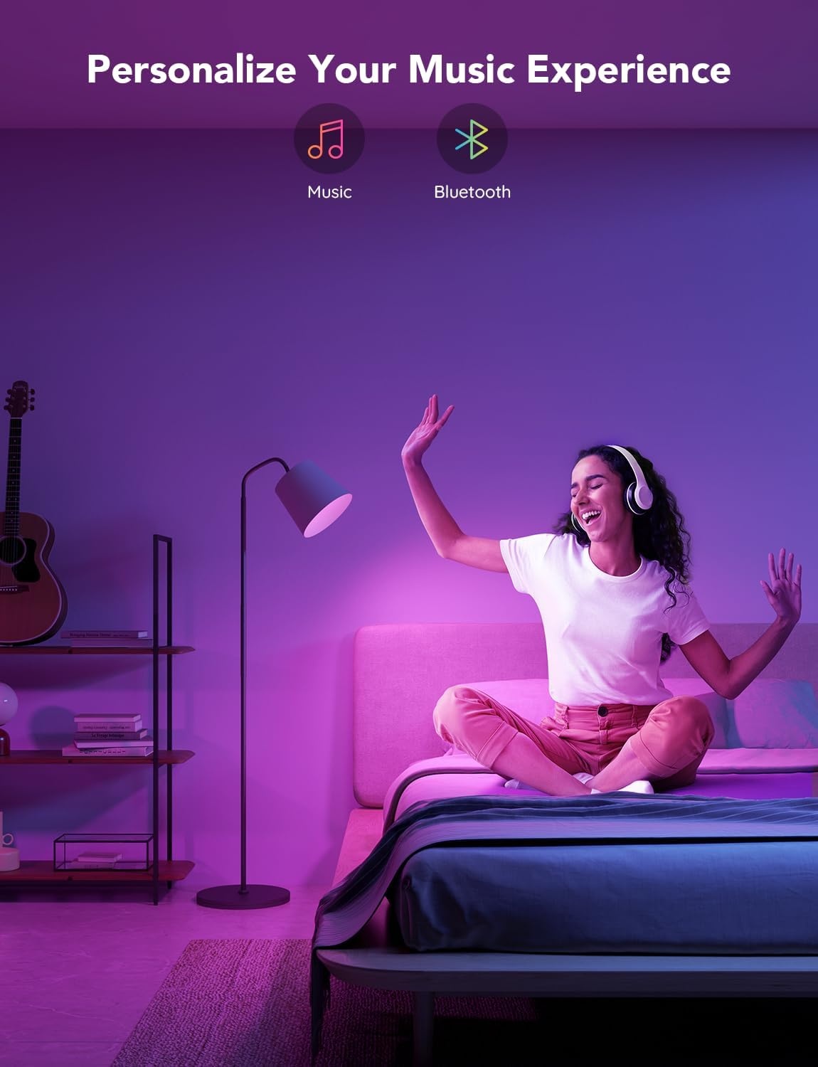 image:imageGovee Smart Light Bulbs 1200 Lumens Dimmable BR30 Bulbs RGBWW Color Changing Light Bulb Flood Light Bulbs Work with Alexa Google Assistant WiFi amp Bluetooth LED Bulbs Music Sync 2 Pack2