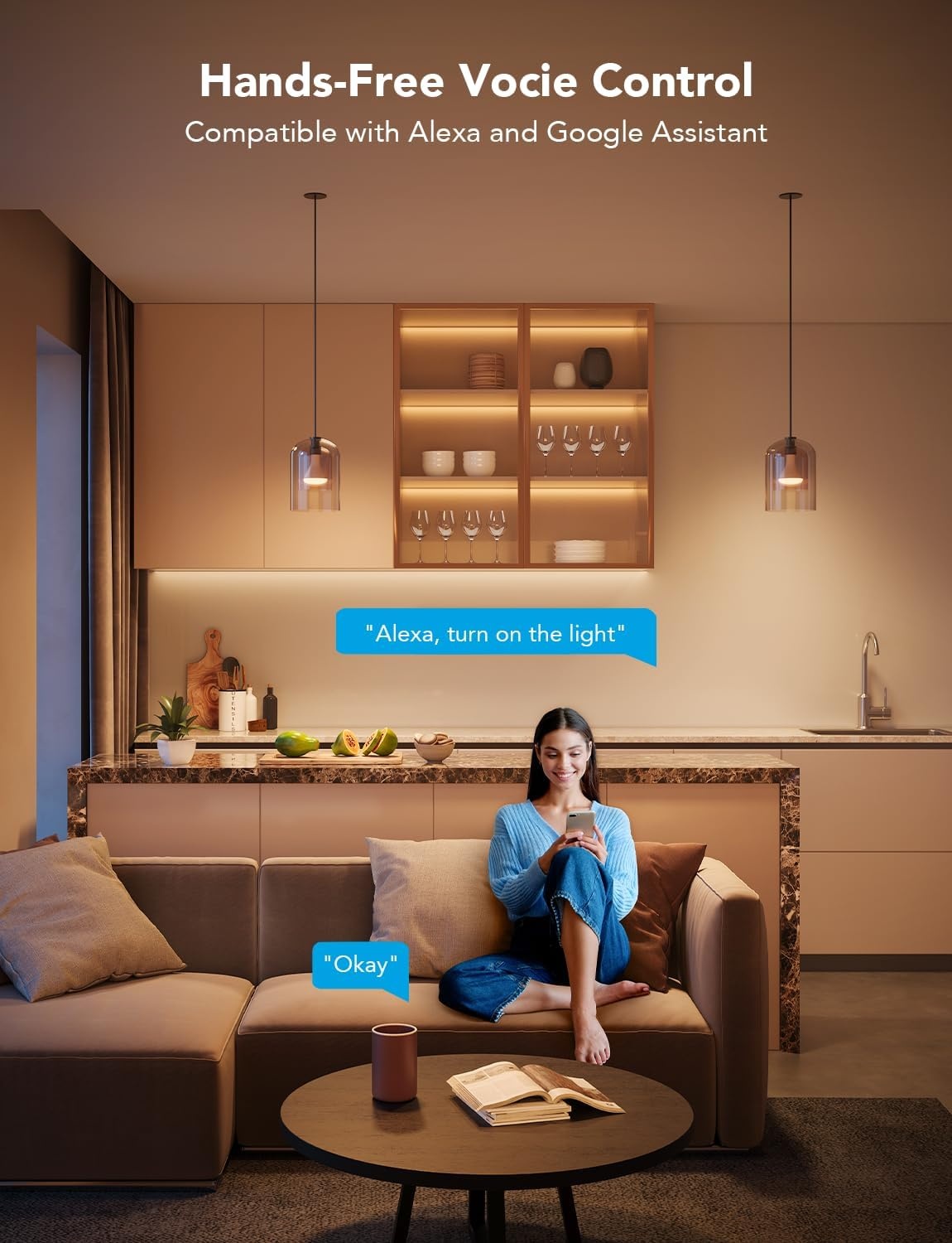 image:imageGovee Smart Light Bulbs 1200 Lumens Dimmable BR30 Bulbs RGBWW Color Changing Light Bulb Flood Light Bulbs Work with Alexa Google Assistant WiFi amp Bluetooth LED Bulbs Music Sync 2 Pack2