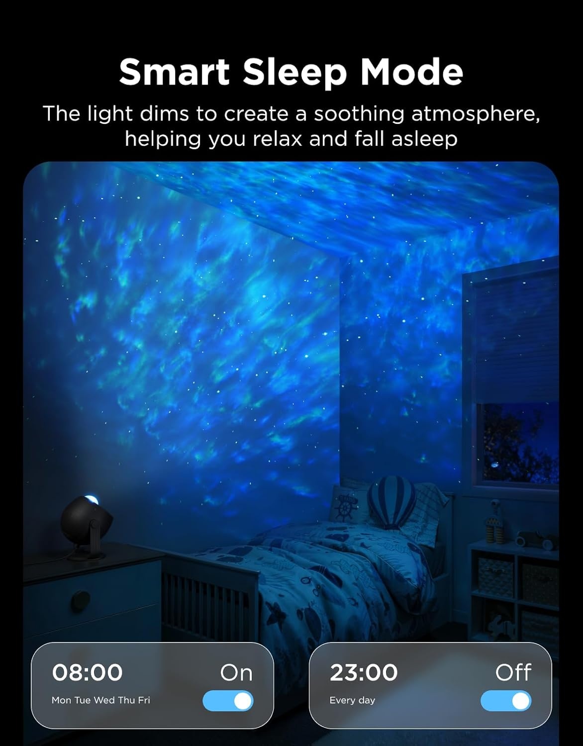 image:imageGovee Star Light Projector with Ocean Wave Ripple Effects Works with MatterAlexa and Google Assistant 40 Scene Modes 18 White Noise Options LED Night Light Projector for Bedroom Without PlugOcean Wave