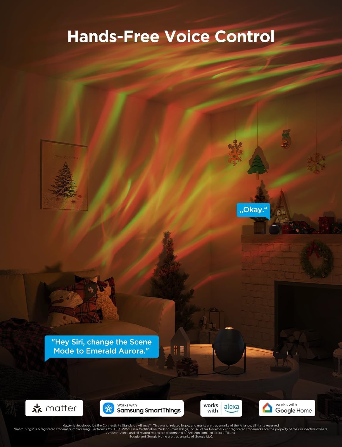 image:imageGovee Star Light Projector with Ocean Wave Ripple Effects Works with MatterAlexa and Google Assistant 40 Scene Modes 18 White Noise Options LED Night Light Projector for Bedroom Without PlugAurora