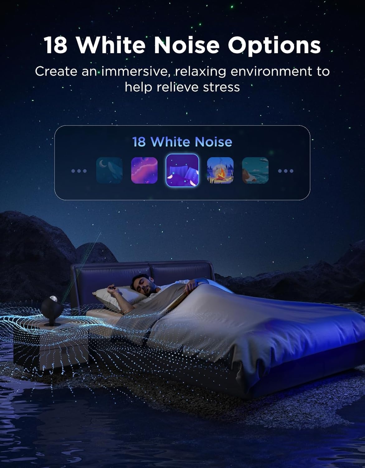 image:imageGovee Star Light Projector with Ocean Wave Ripple Effects Works with MatterAlexa and Google Assistant 40 Scene Modes 18 White Noise Options LED Night Light Projector for Bedroom Without PlugOcean Wave