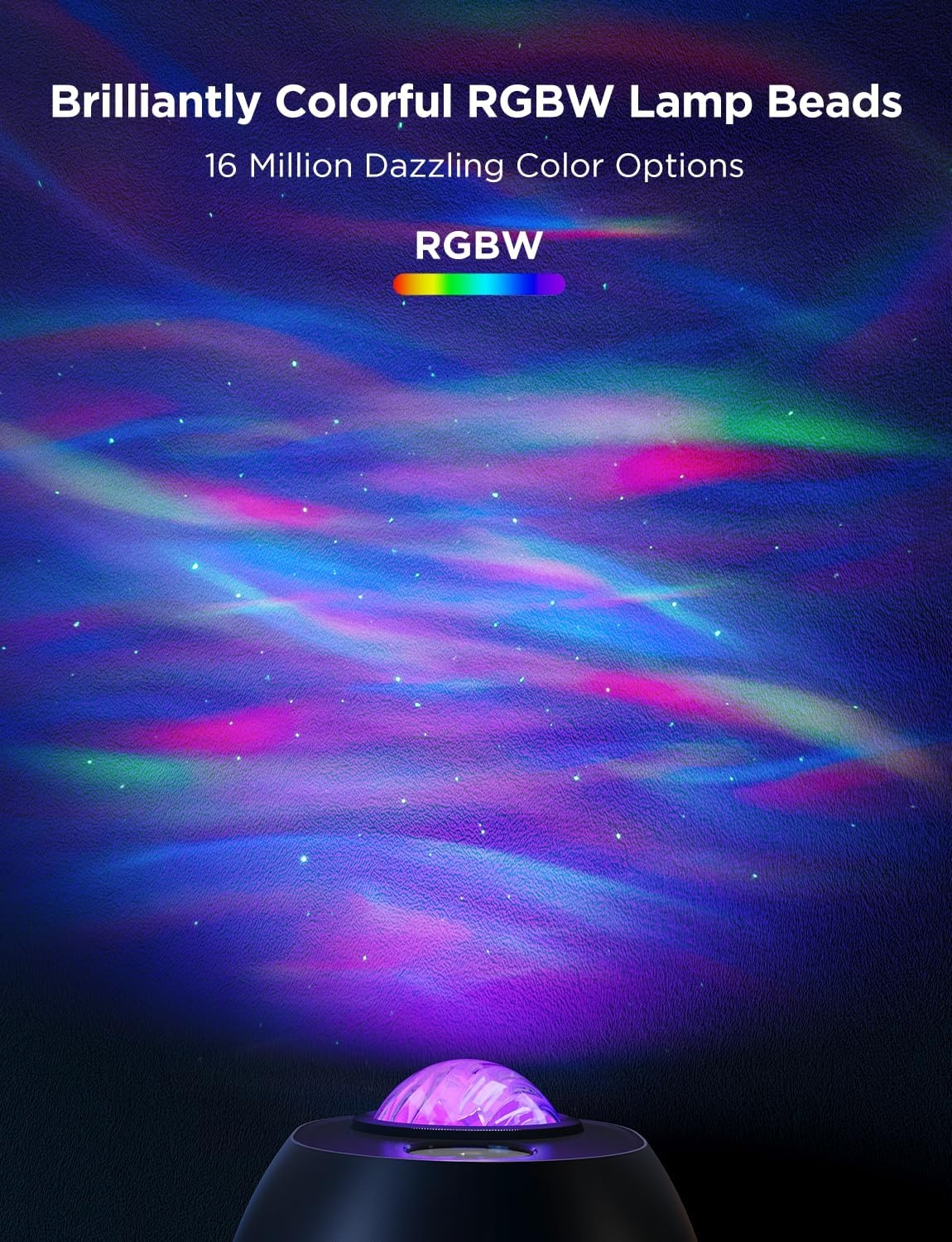 image:imageGovee Star Light Projector with Ocean Wave Ripple Effects Works with MatterAlexa and Google Assistant 40 Scene Modes 18 White Noise Options LED Night Light Projector for Bedroom Without PlugAurora