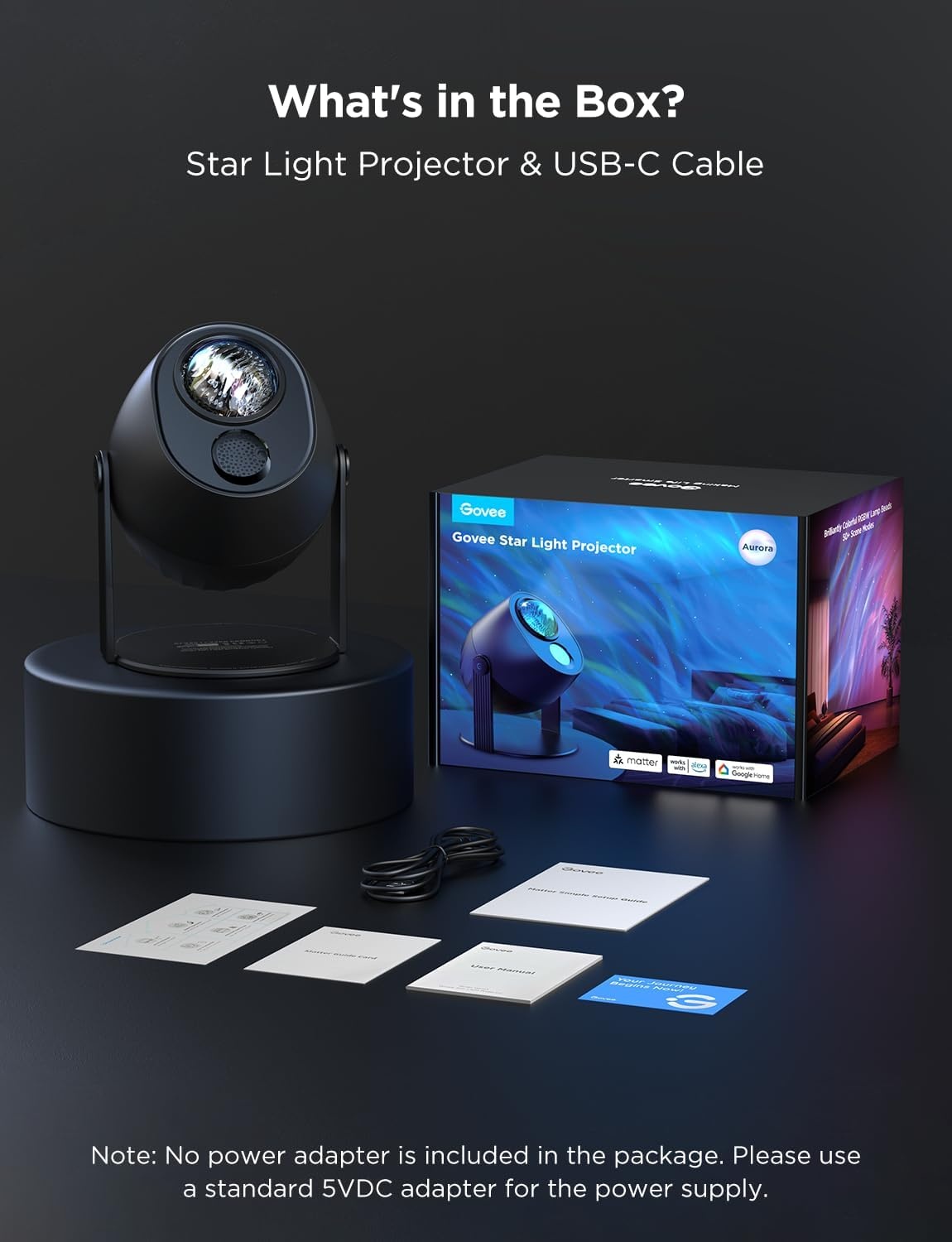 image:imageGovee Star Light Projector with Ocean Wave Ripple Effects Works with MatterAlexa and Google Assistant 40 Scene Modes 18 White Noise Options LED Night Light Projector for Bedroom Without PlugAurora