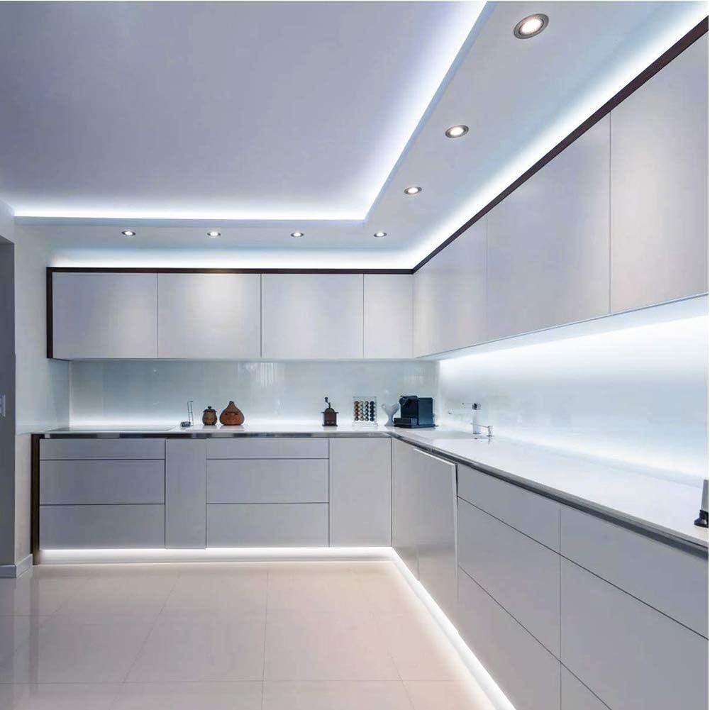 image:imageGovee White LED Strip Lights Upgraded 164ft Dimmable LED Light Strip 6500K Bright Daylight White Strong Adhesive 300 LEDs Flexible Tape Lights for Mirror Kitchen Cabinet Bedroom Christmas DecorDaylight White