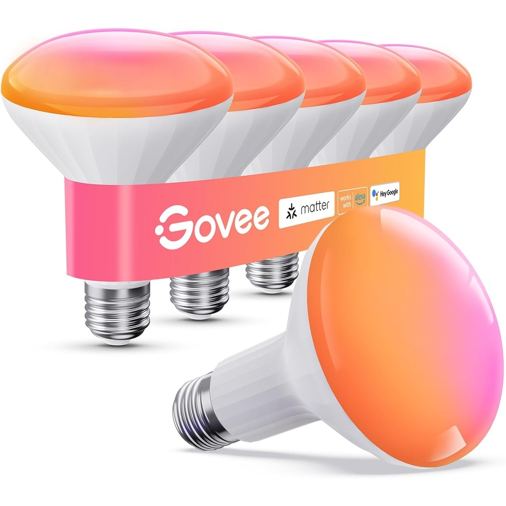 image:imageGovee BR30 Smart Light Bulbs LED Light Bulb Works with Matter Alexa and Google Assistant RGBWW Color Changing Flood Light Bulbs 850 LM Recessed Can Light Bulb for Bedroom Living Room 4 Pack6